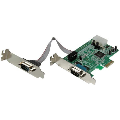 StarTech.com 2 Port Low Profile Native RS232 PCI Express Serial Card with 16550 UART StarTech.com 2 Port Low Profile Native RS232 PCI Express Serial Card with 16550 UART